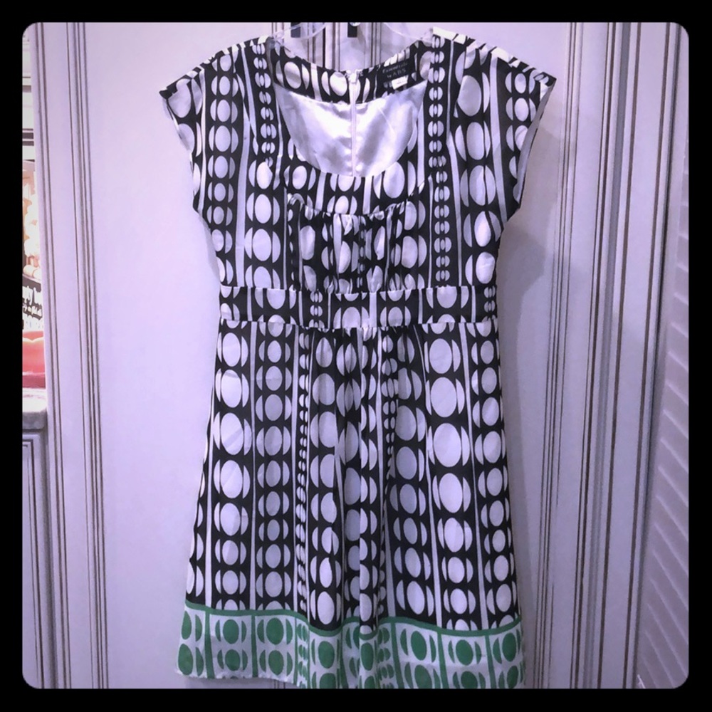 Black white and green